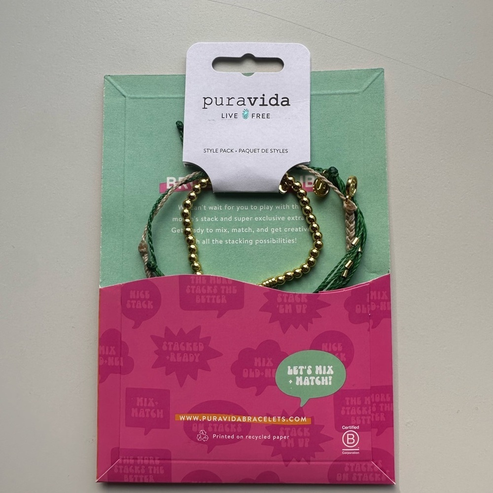 Pura Vida Bracelet Stack